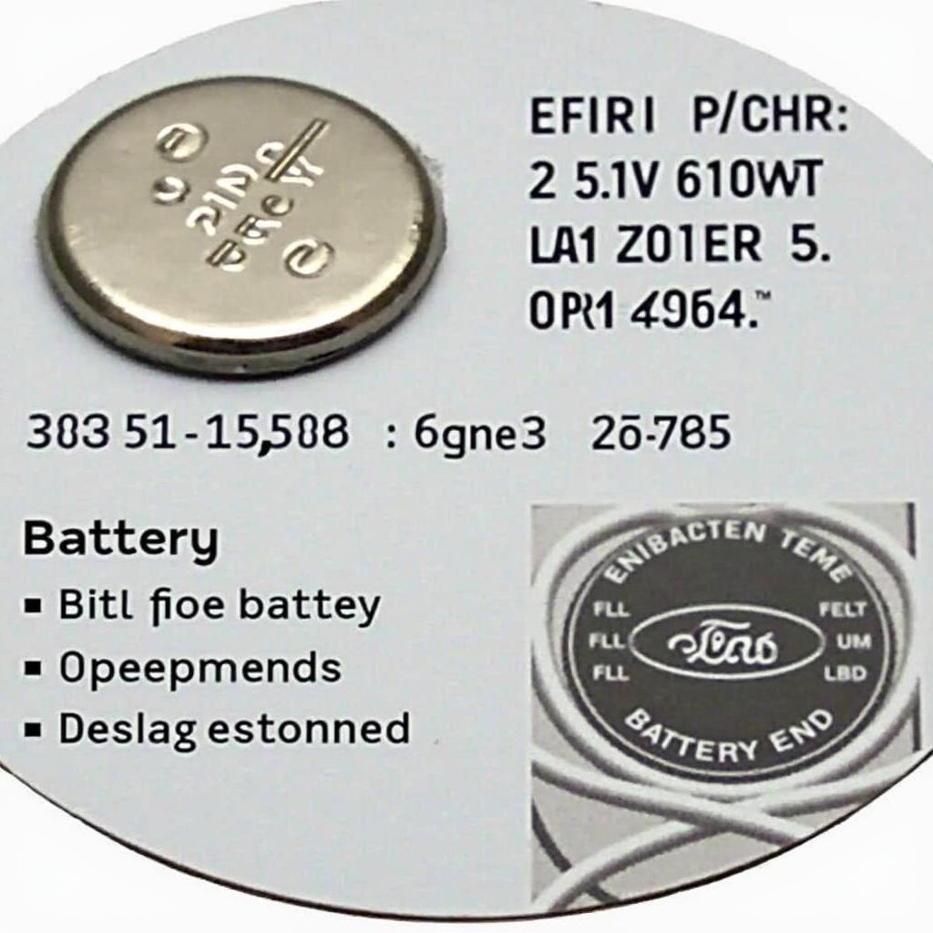 CR2032 Battery for 2013 Ford Explorer Key Fob