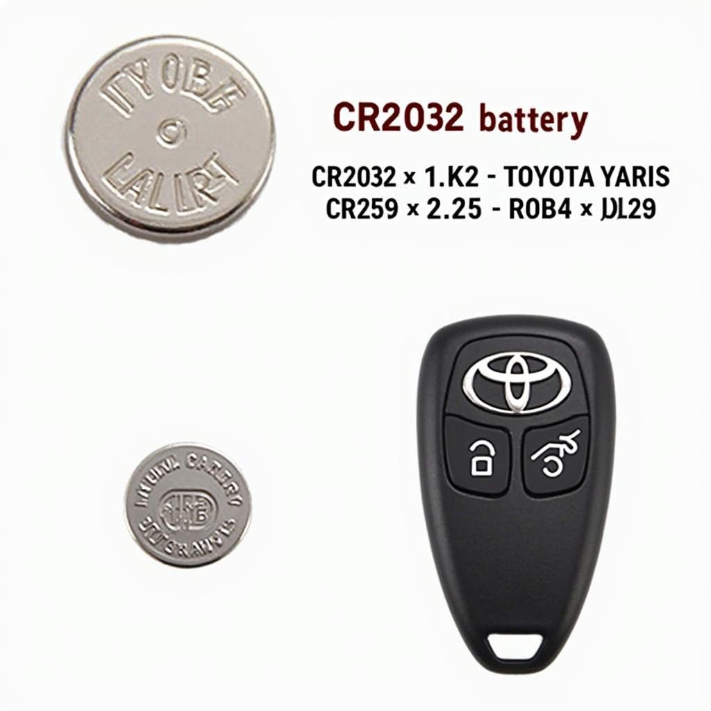 CR2032 Battery for Toyota Yaris Key Fob