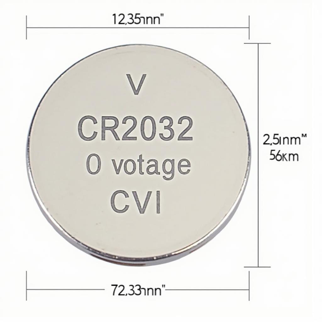 Detailed specifications of a CR2032 Battery