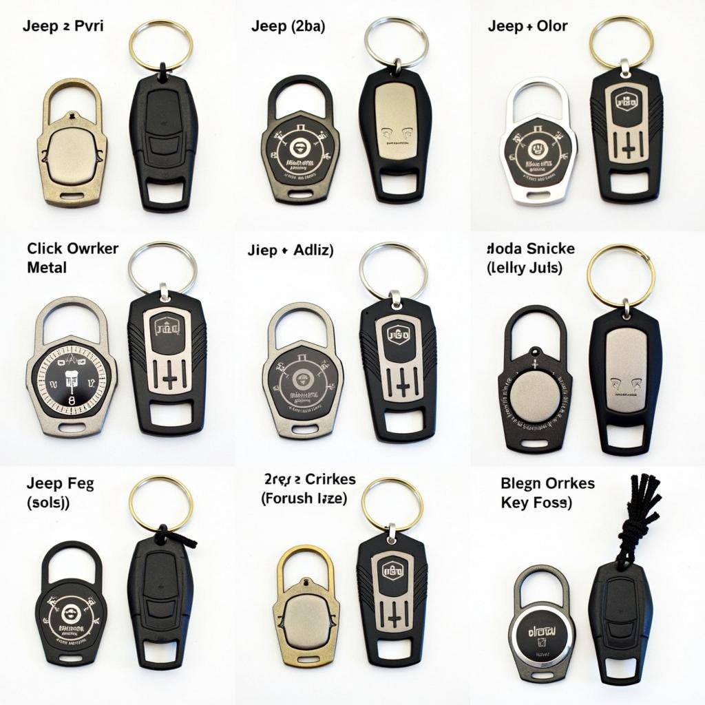 Variety of Custom Jeep Key Fobs