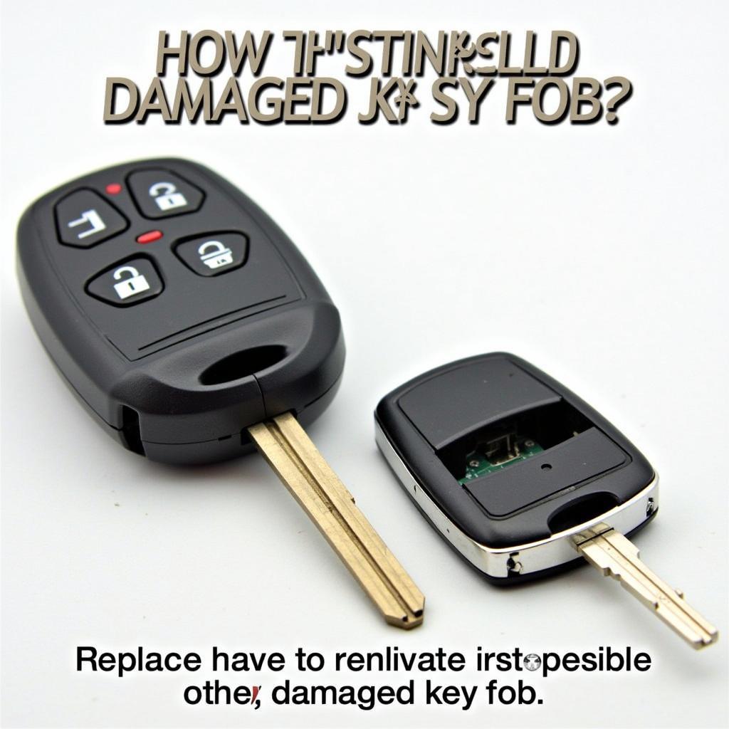 Damaged Chrysler 200 Key Fob Replacement