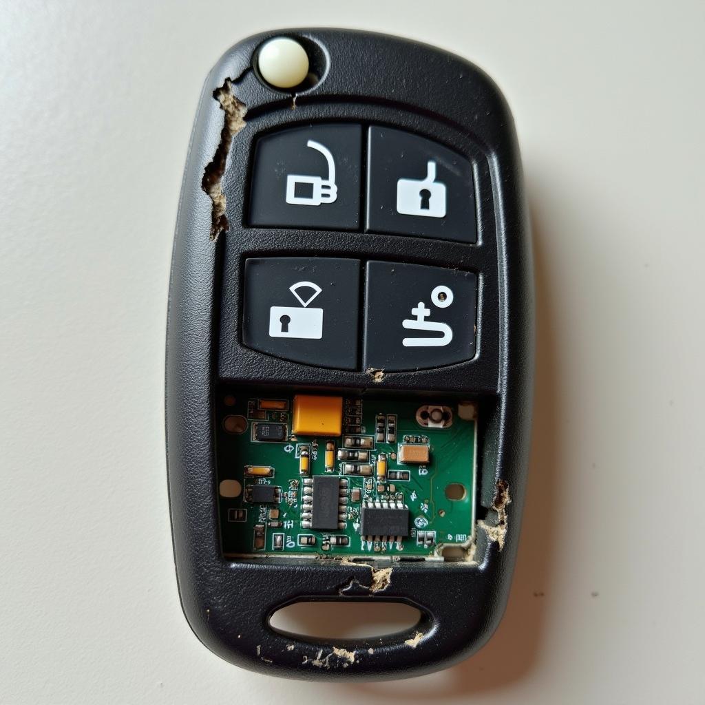 Damaged Citroen Key Fob