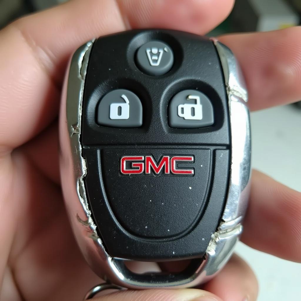 Damaged GMC Key Fob