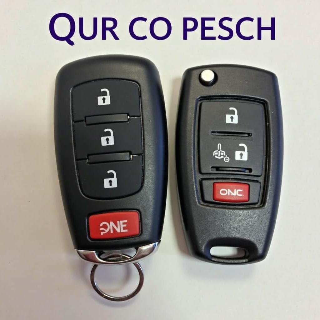 Example of a damaged key fob