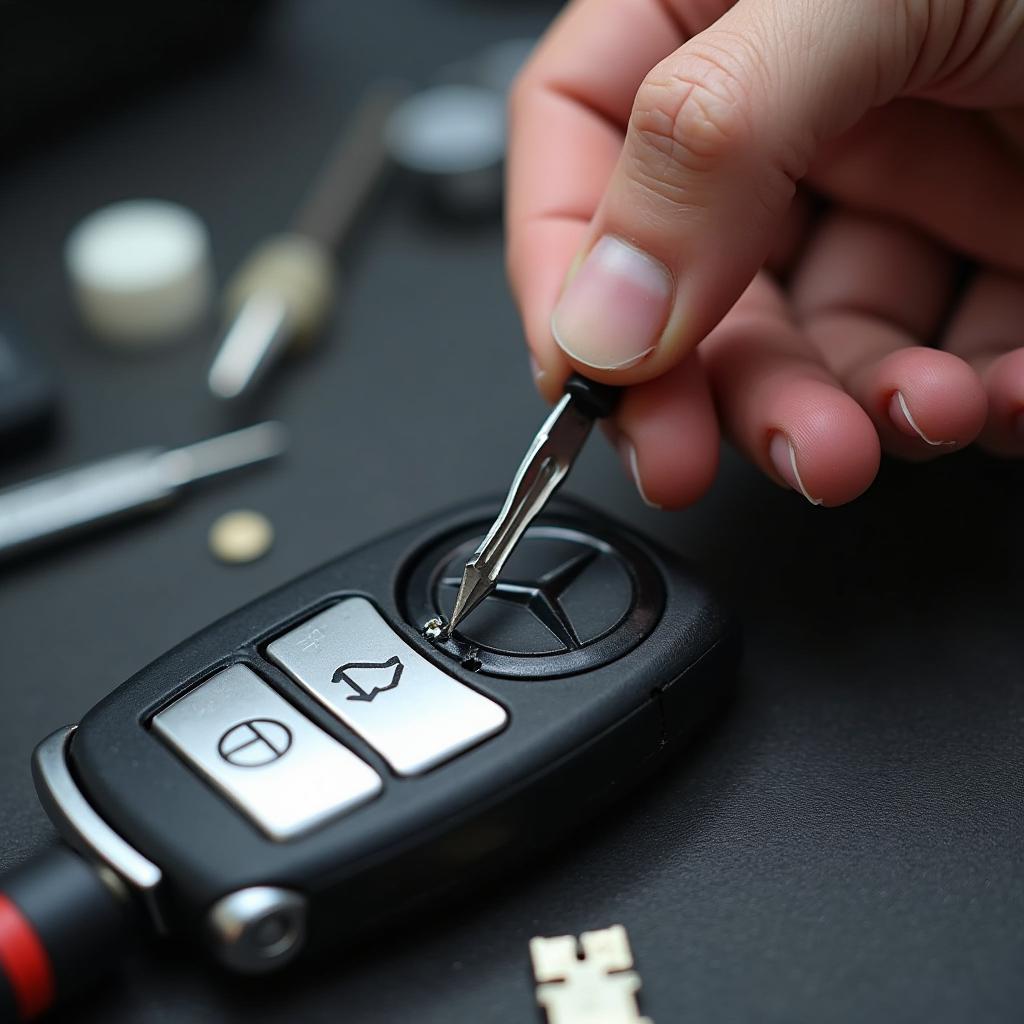 Repairing a Damaged Mercedes Key Fob