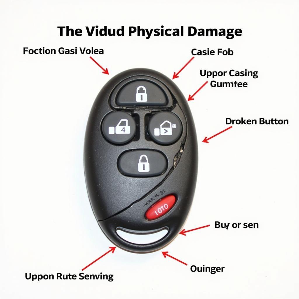 Damaged Nissan Altima Key Fob