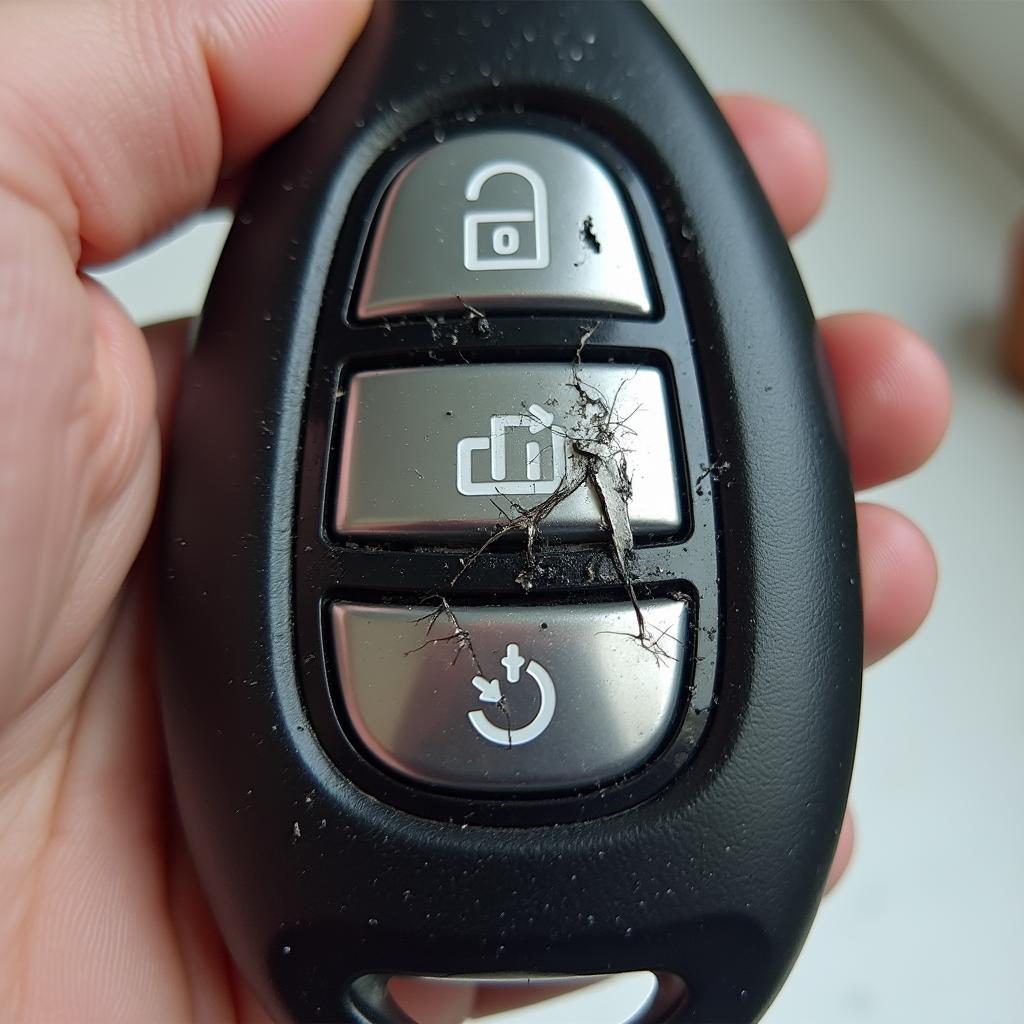 Examining a Damaged Key Fob