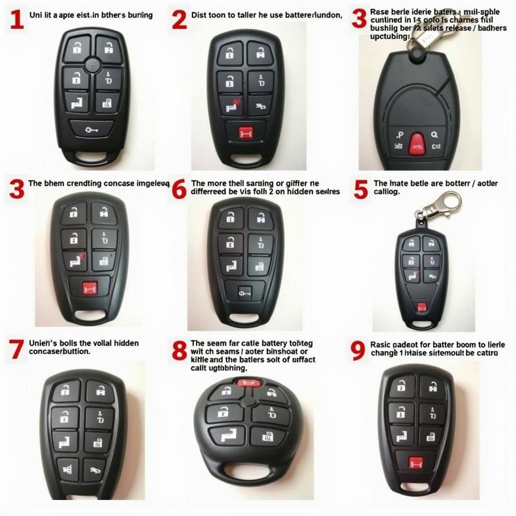 Different Honda Key Fob Models