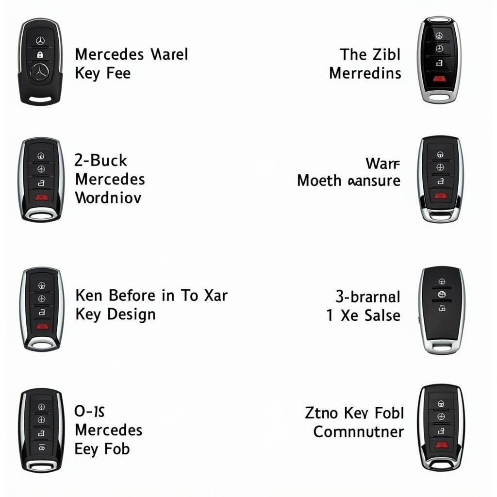 Different Types of Mercedes Key Fobs