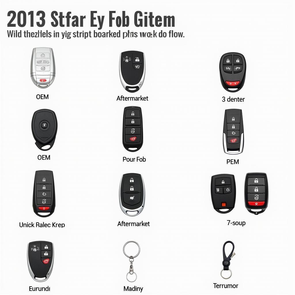 Different Types of 2013 Chevy Equinox Key Fobs