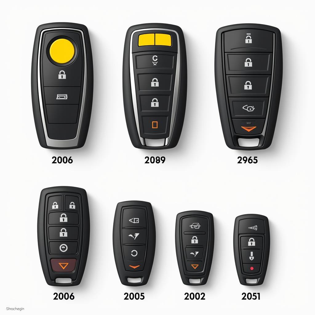 Different Volvo Key Fobs