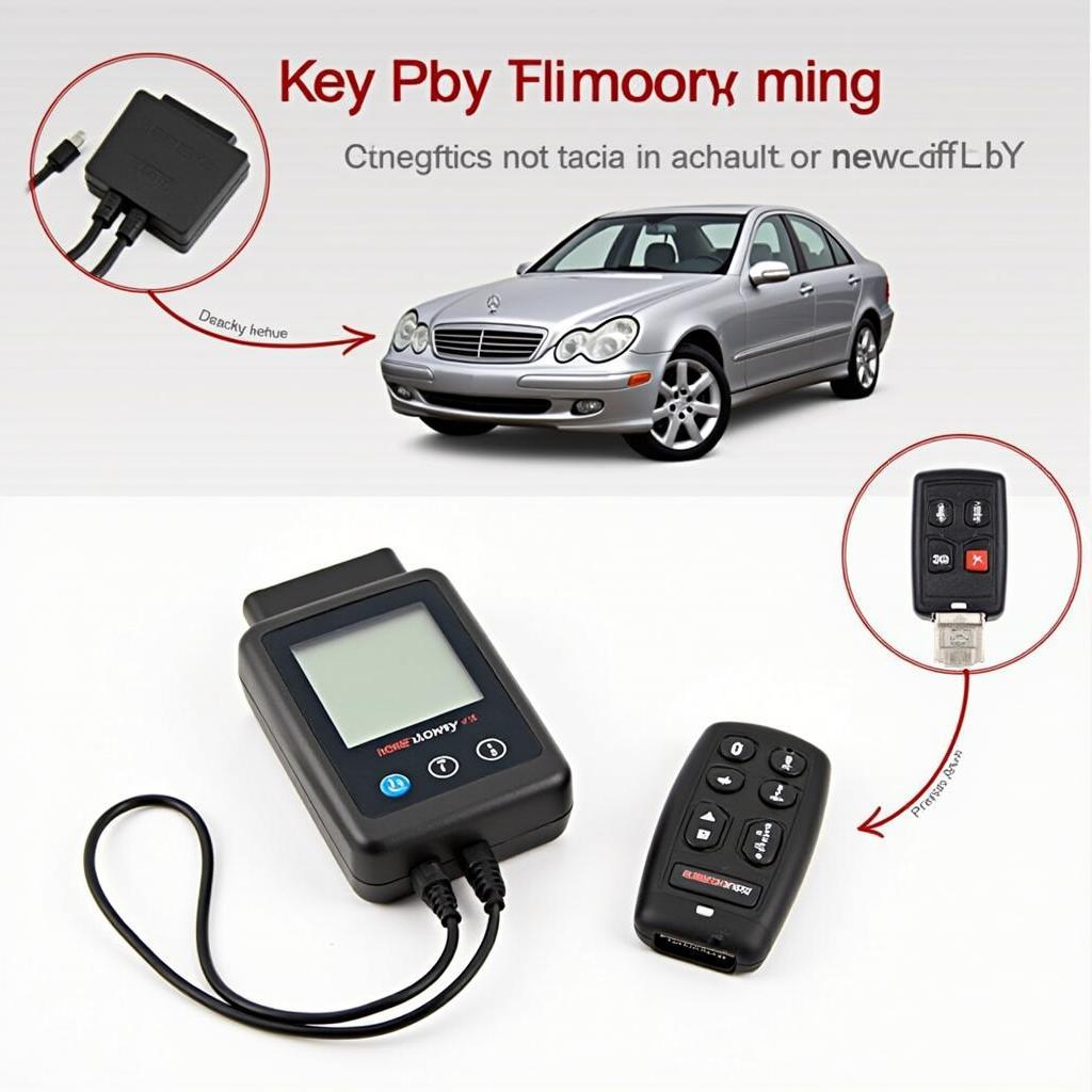 DIY Key Programming for a 2003 Mercedes W211: Diagnostic Tool and Key Fob