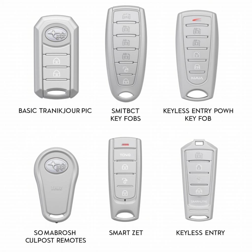 Different Types of Subaru Key Fobs