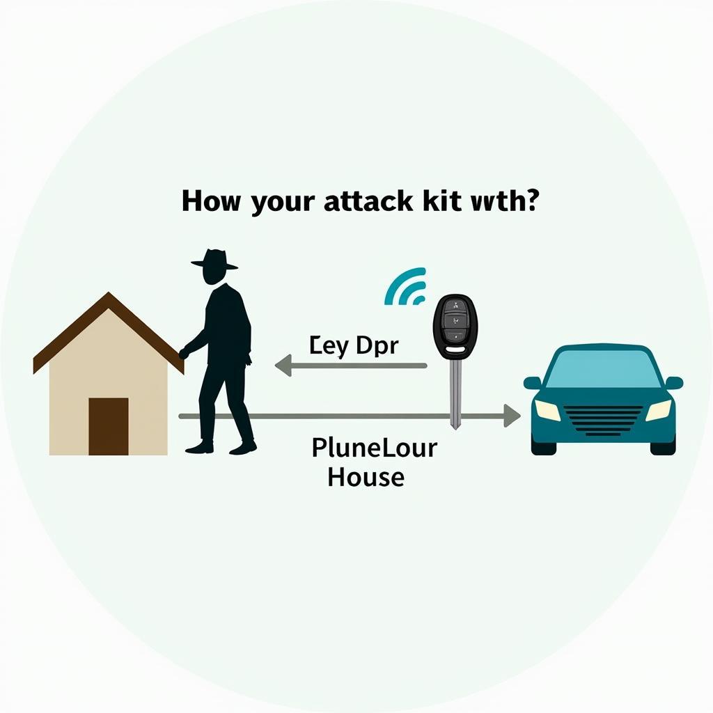 Ford Key Fob Relay Attack Diagram