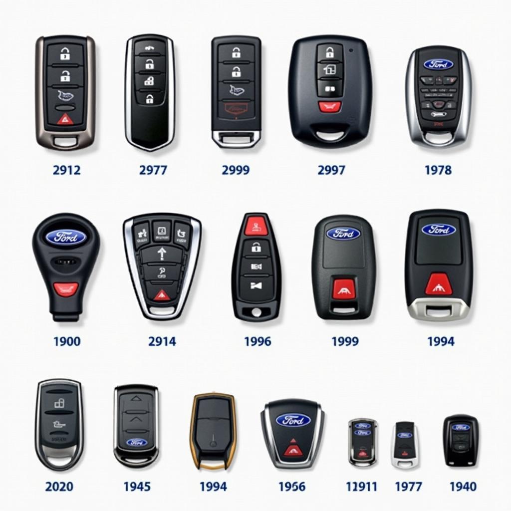 Different Ford Key Fob Types