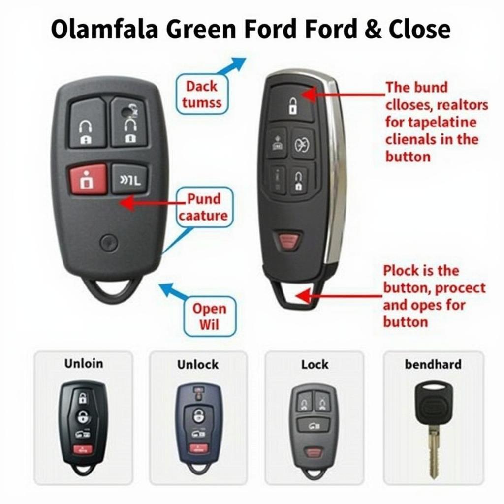 Ford Key Fob Window Control Buttons