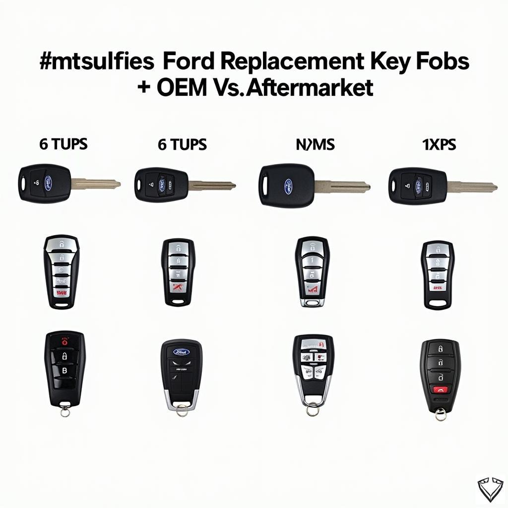 Ford Replacement Key Fob Types