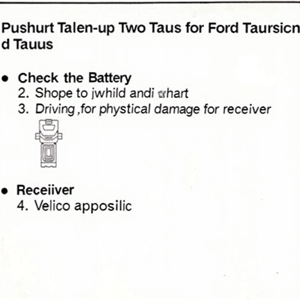 Troubleshooting a Malfunctioning Ford Taurus Police Key Fob