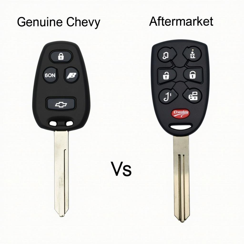 Comparing Genuine vs. Aftermarket Chevy Key Fobs