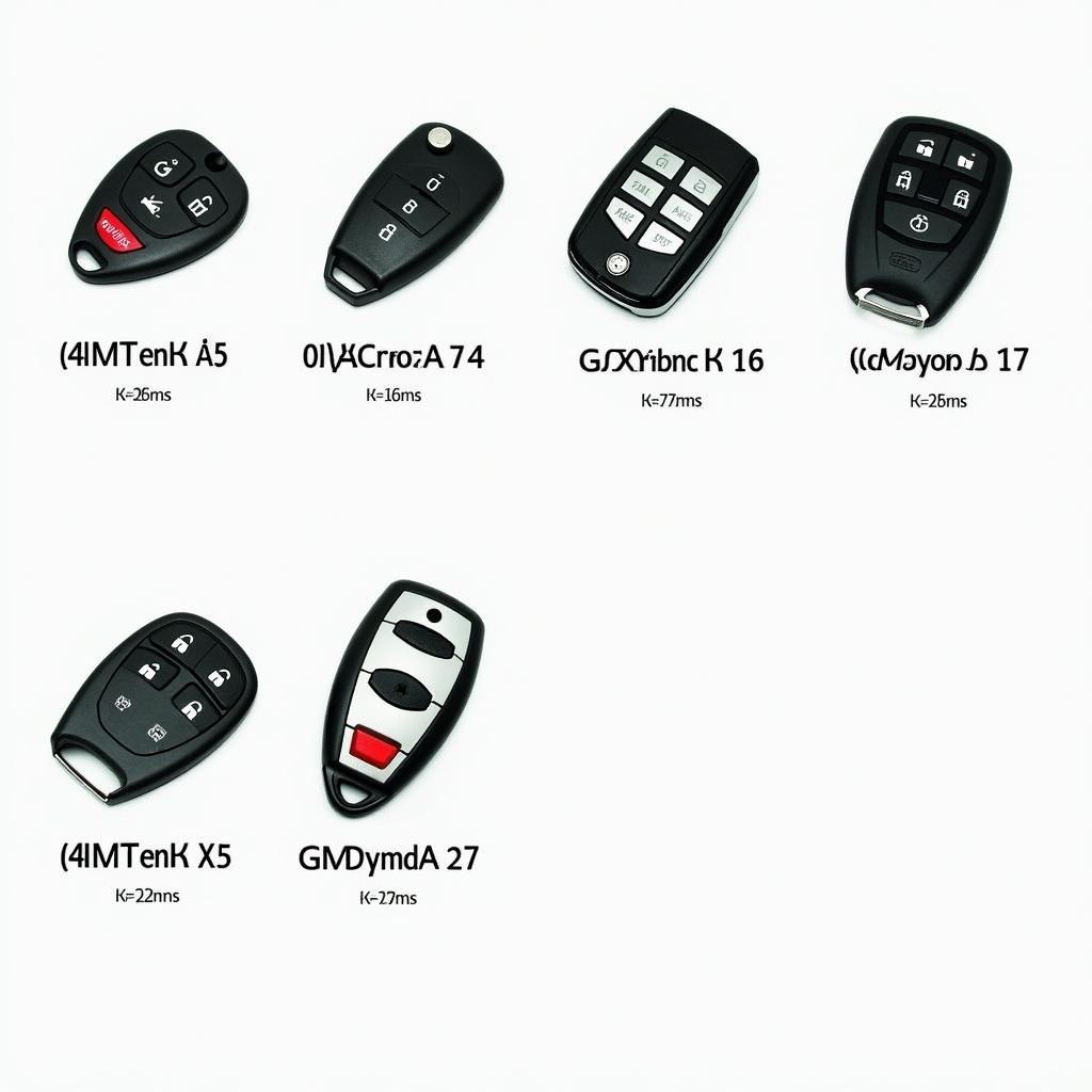 GM Key Fobs for 2002 Models