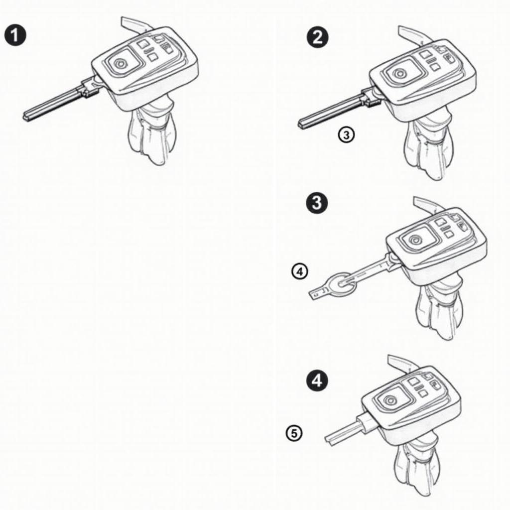 GMC 3 Button Key Fob Programming Steps