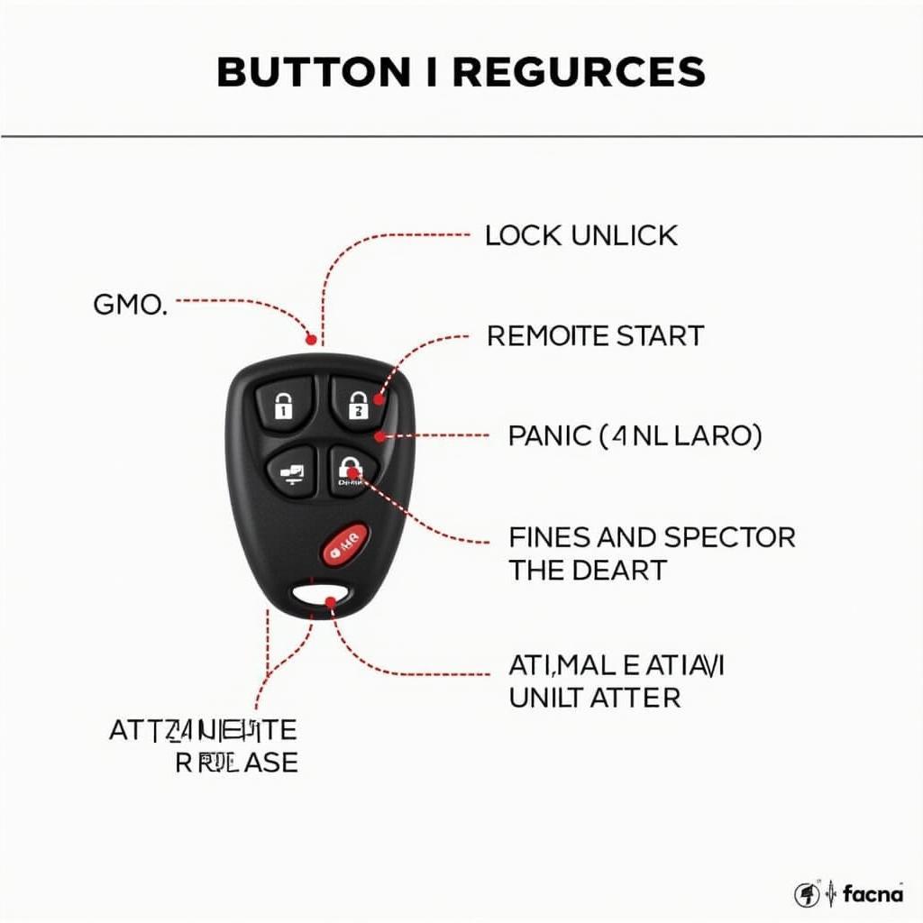 GMC Acadia SLT Key Fob Functions