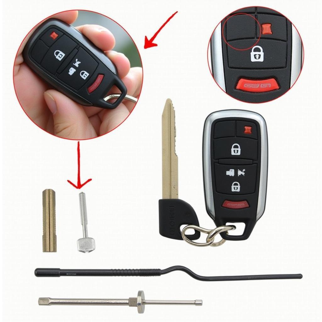 GMC Denali Key Fob Release Button Location