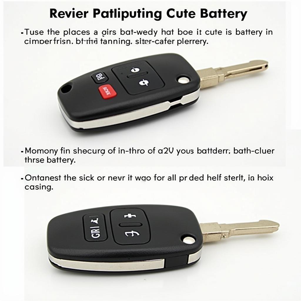 Replacing the battery in a GMC key fob