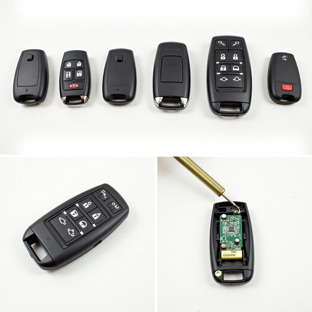 Different methods for opening a GMC key fob