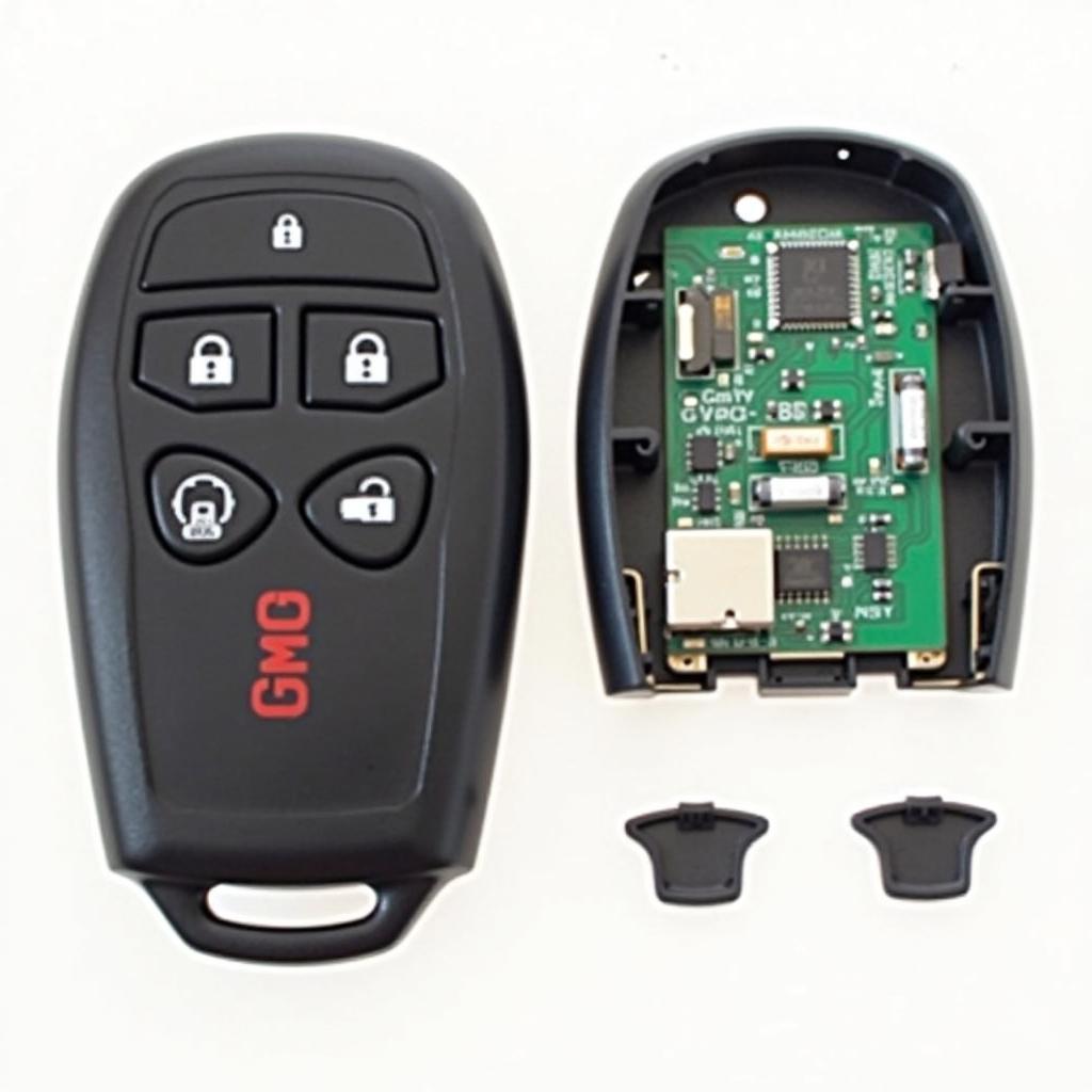 GMC Key Fob Separated Halves