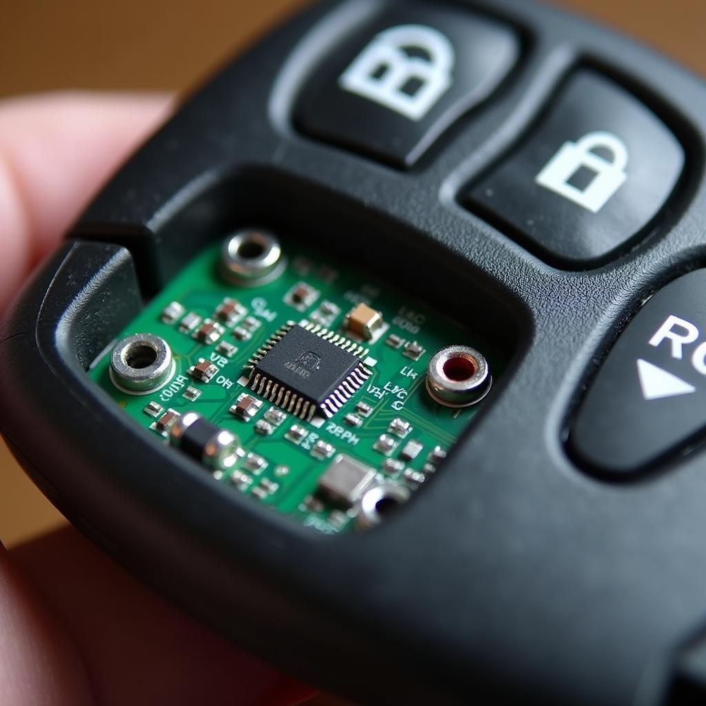 Inside a GMC Sierra Key Fob: Circuit Board and Components