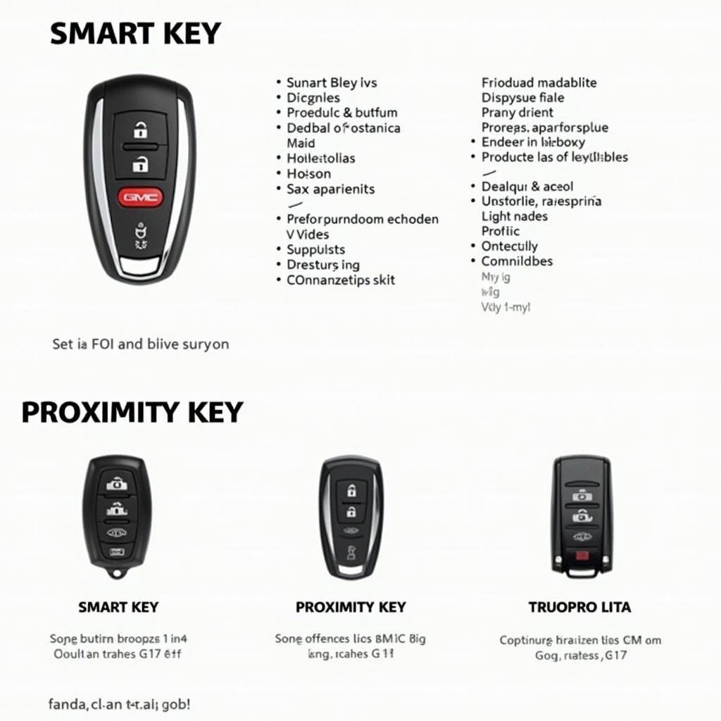 Types of GMC Sierra Key Fobs