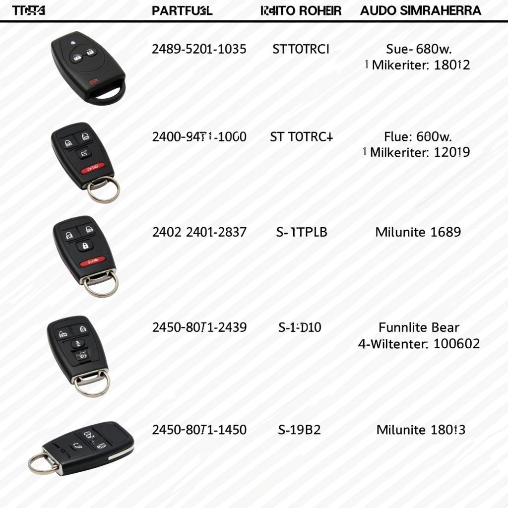 GMC Sierra Key Fob Types Comparison