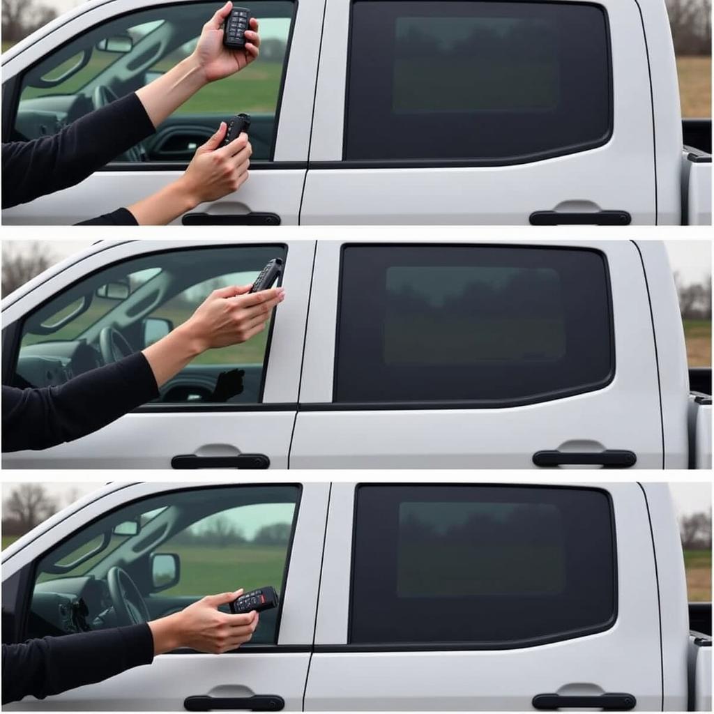 Demonstrating Remote Window Operation on a GMC Sierra