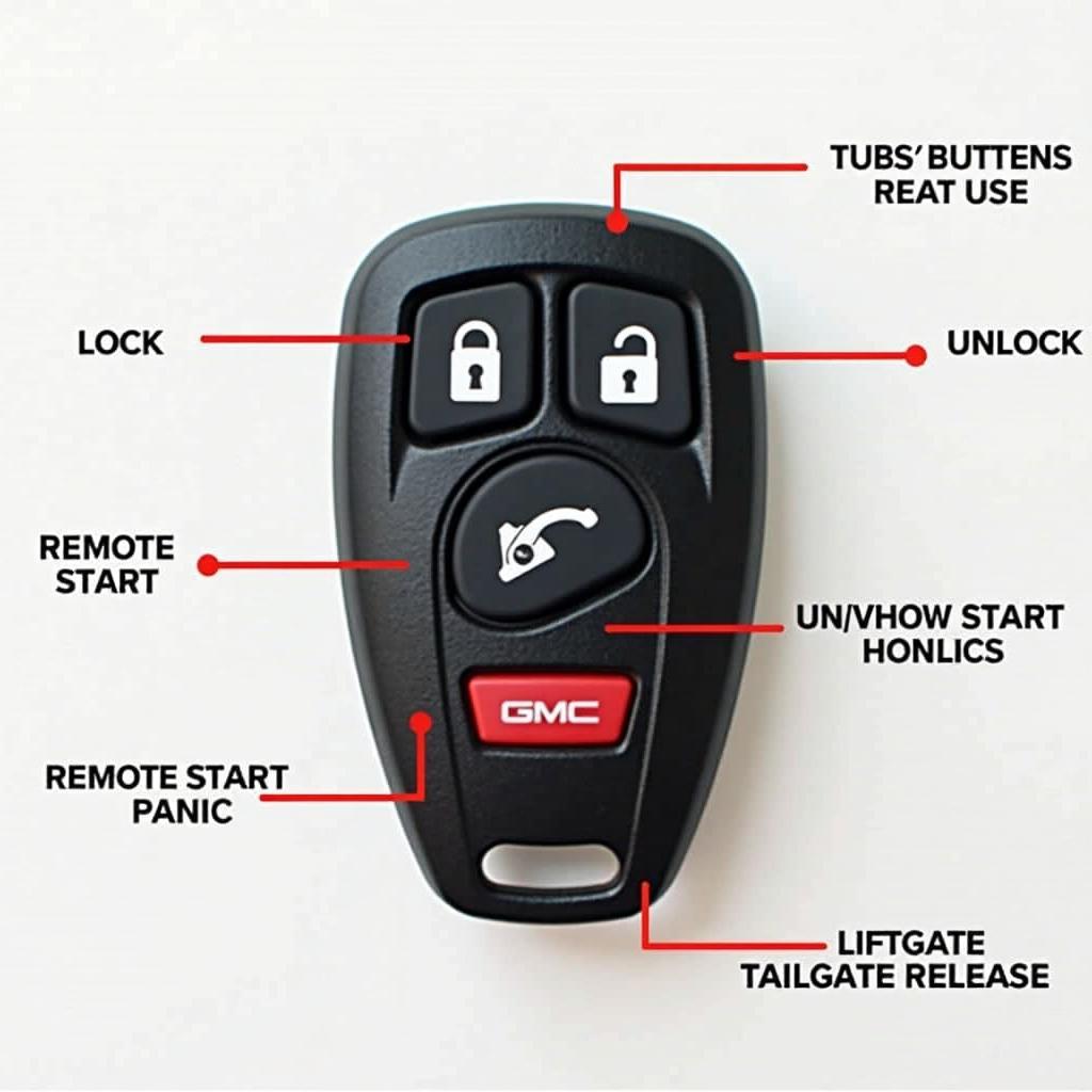 GMC Terrain Key Fob Button Functions