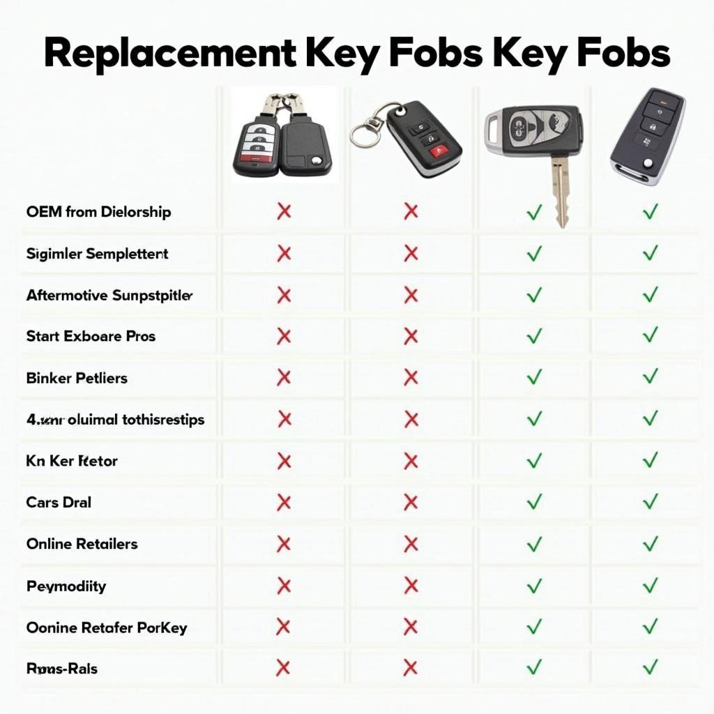 GMC Terrain Key Fob Replacement Options