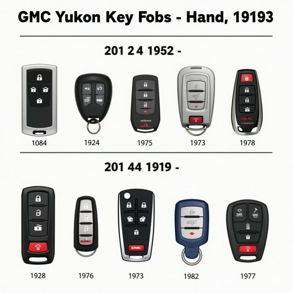 Different Types of GMC Yukon Key Fobs