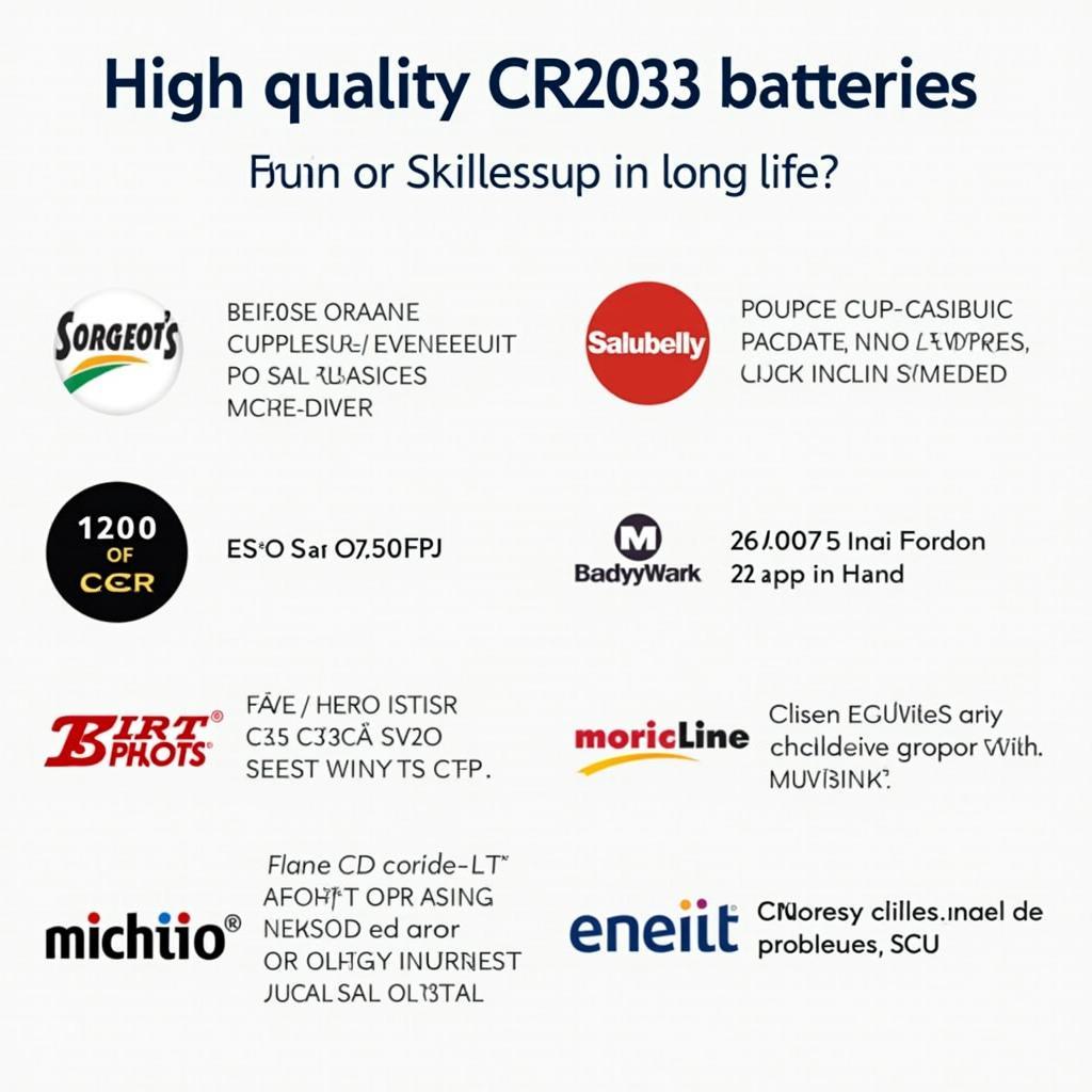 High-Quality CR2032 Batteries for VW Key Fobs