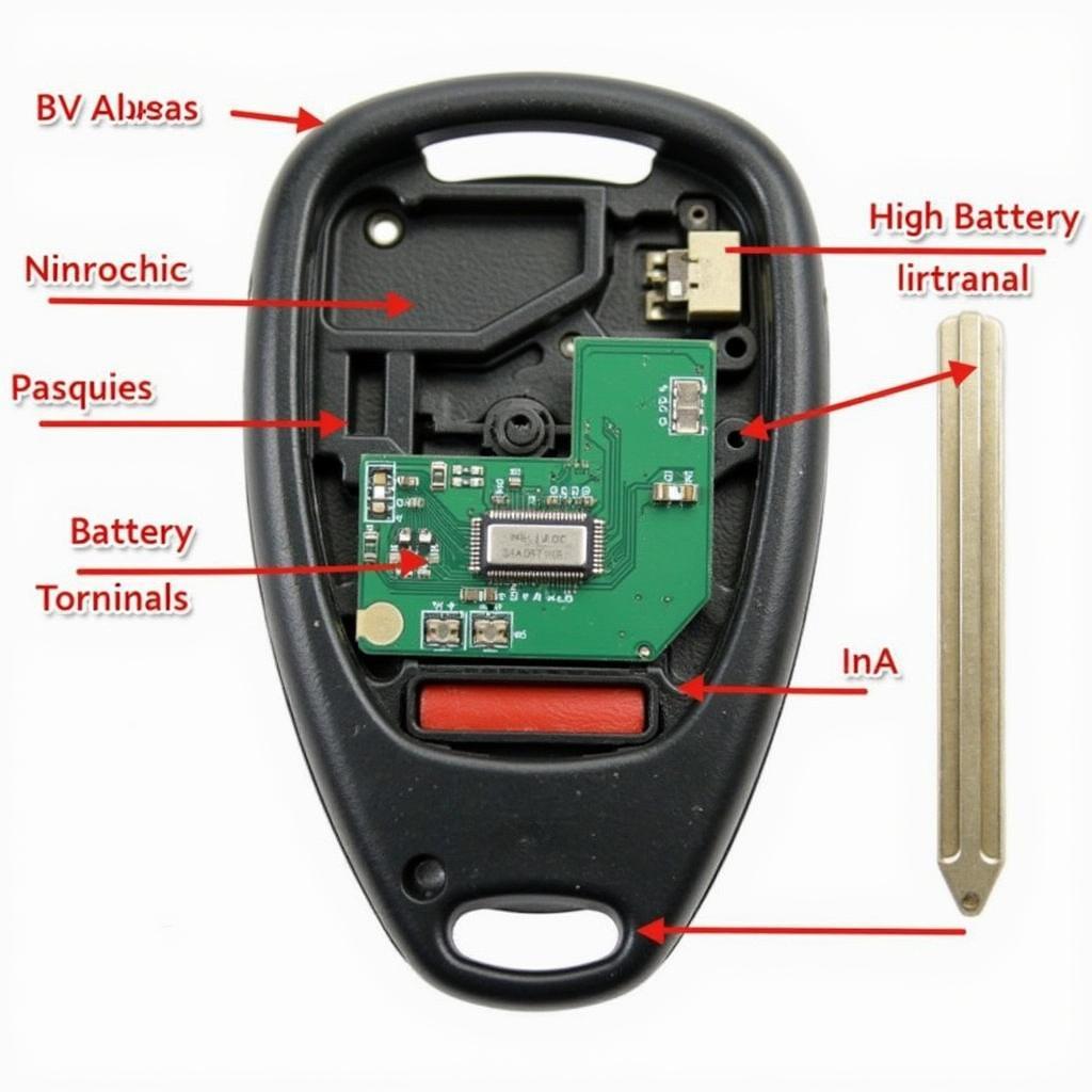 Honda Accord Key Fob Internal Components