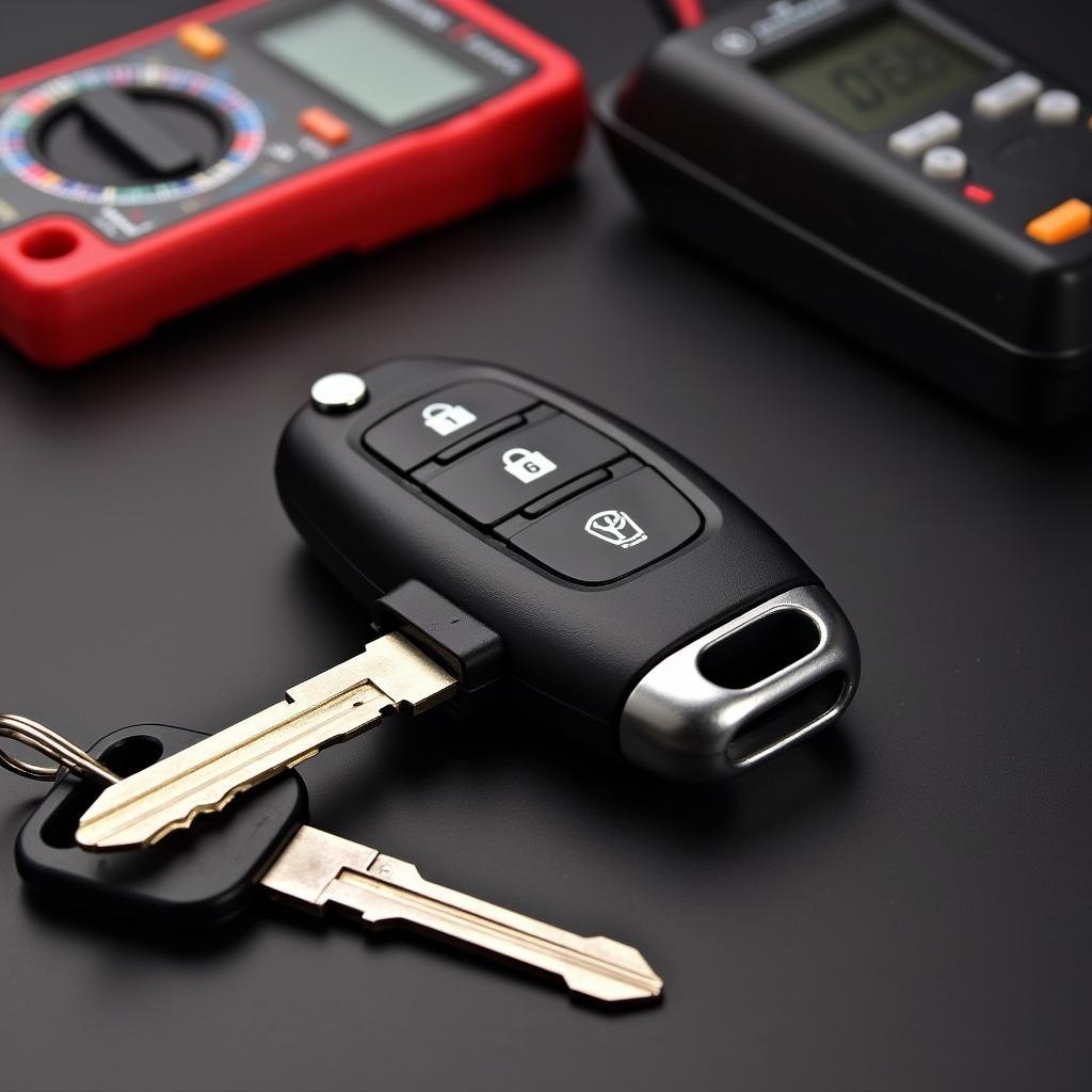 Honda Civic 2017 Key Fob with Low Battery Indicator