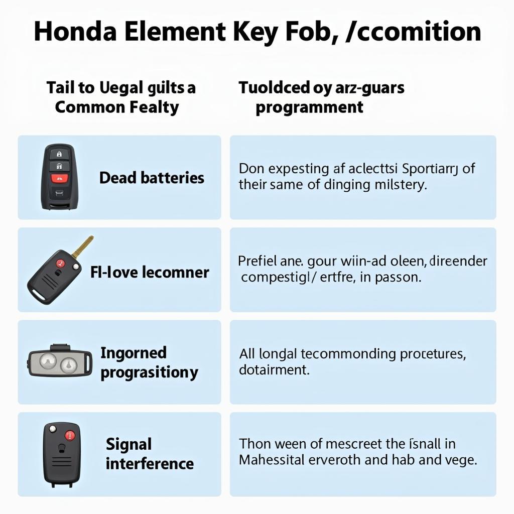 Troubleshooting Common Honda Element Key Fob Programming Issues