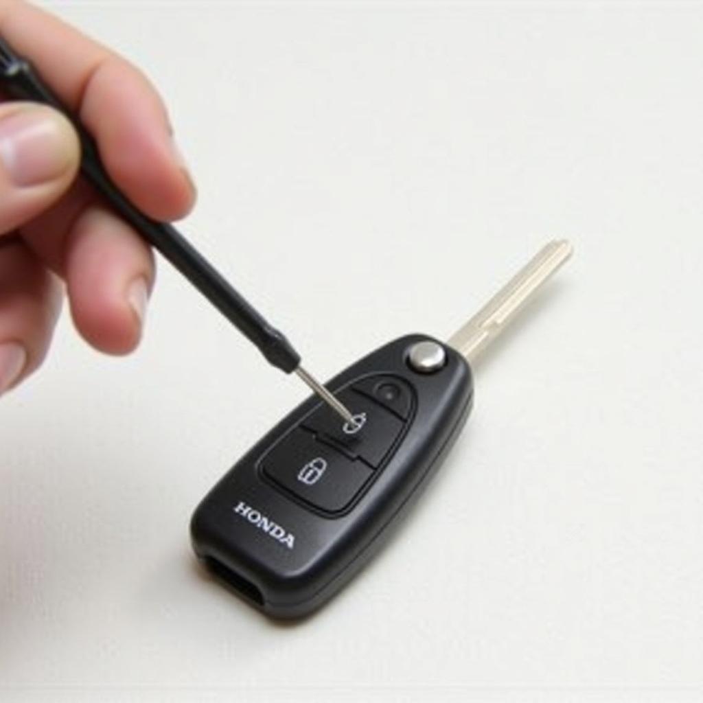 Removing a Honda Key Fob Battery Cover