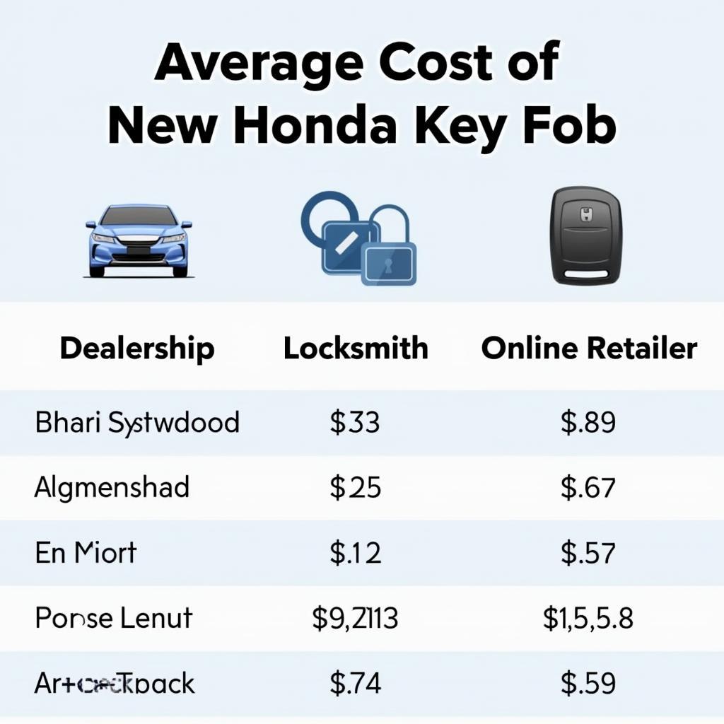 Honda Key Fob Cost Comparison: Dealership vs. Locksmith vs. Online