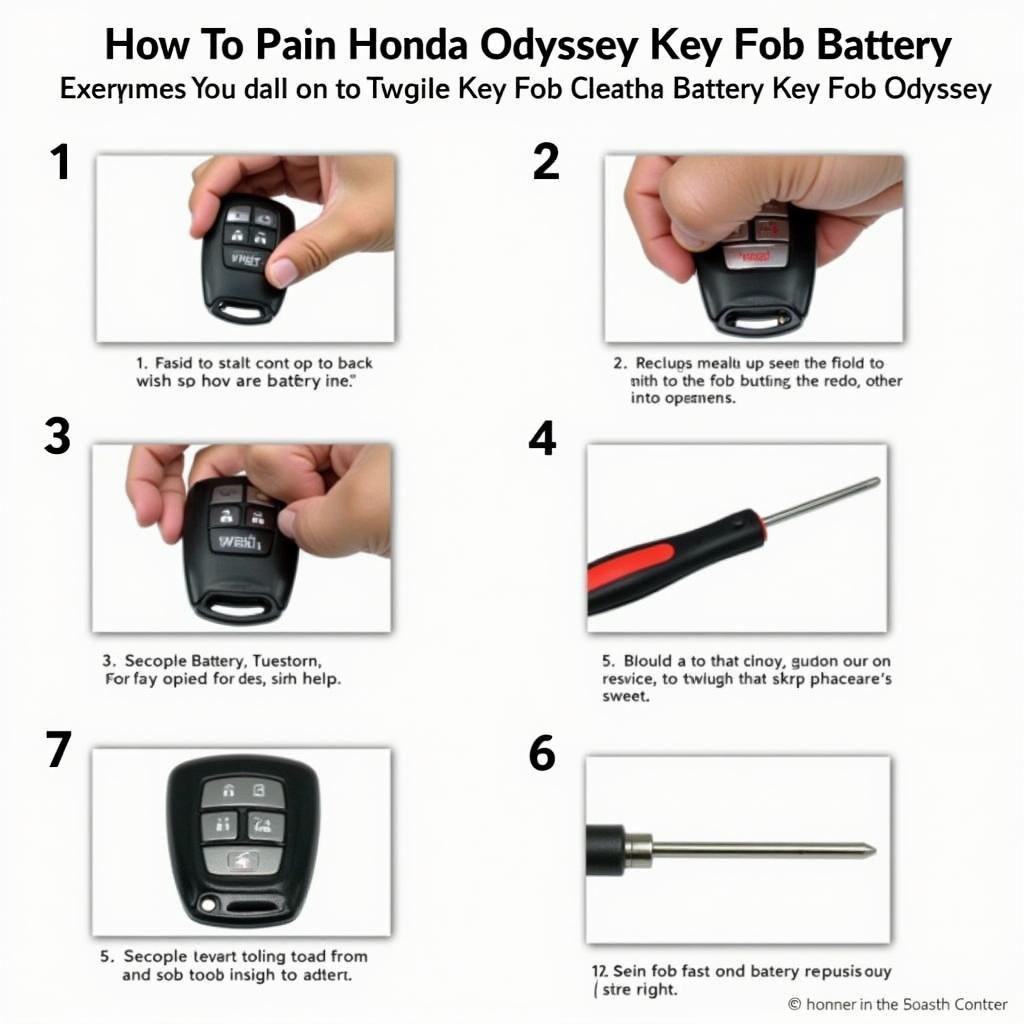 Honda Odyssey Key Fob Battery Replacement Process