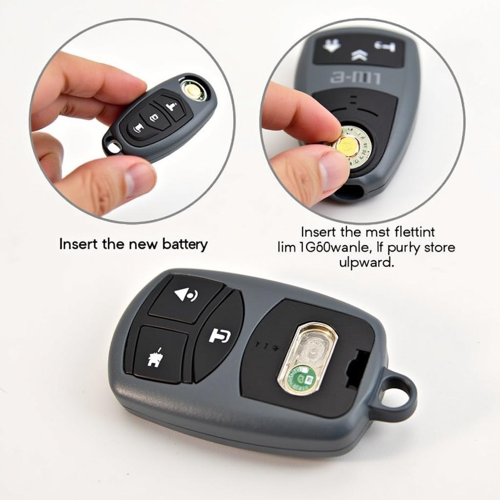 Installing a new CR2032 battery in a Hyundai Elantra key fob