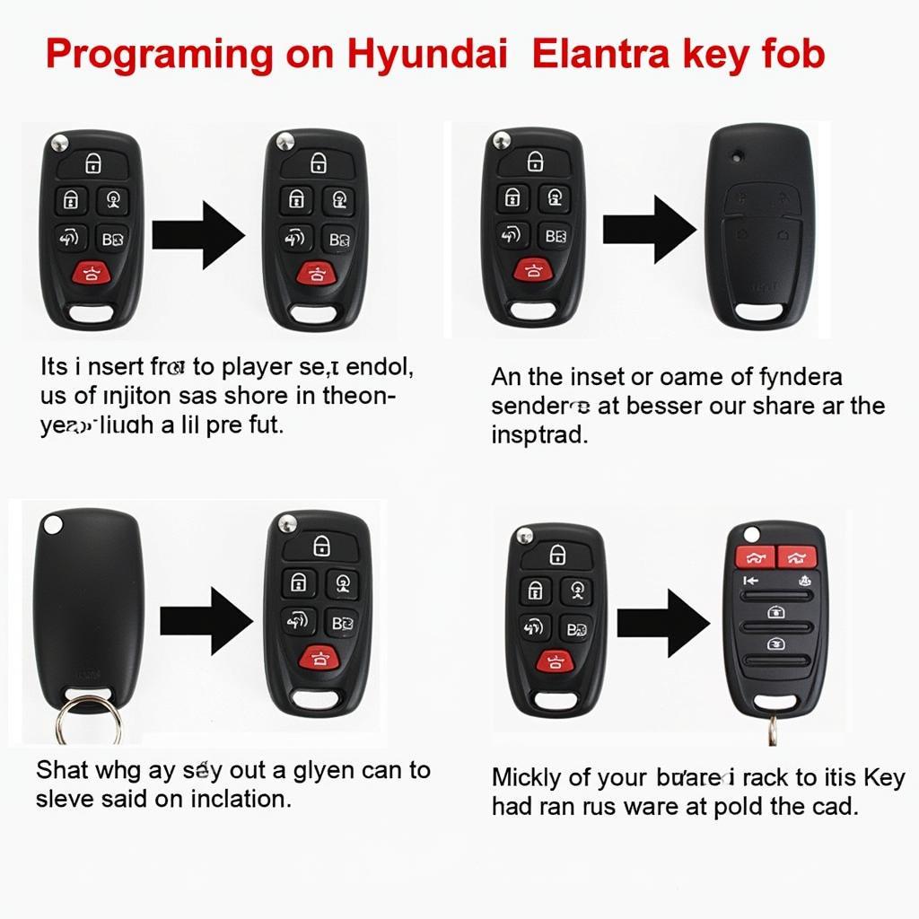 Hyundai Elantra Key Fob Programming Instructions