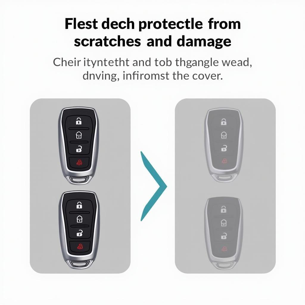 Hyundai Ioniq key fob cover protecting from scratches