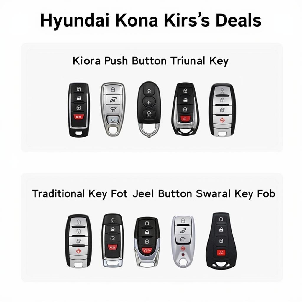 Different Types of Hyundai Kona Key Fobs