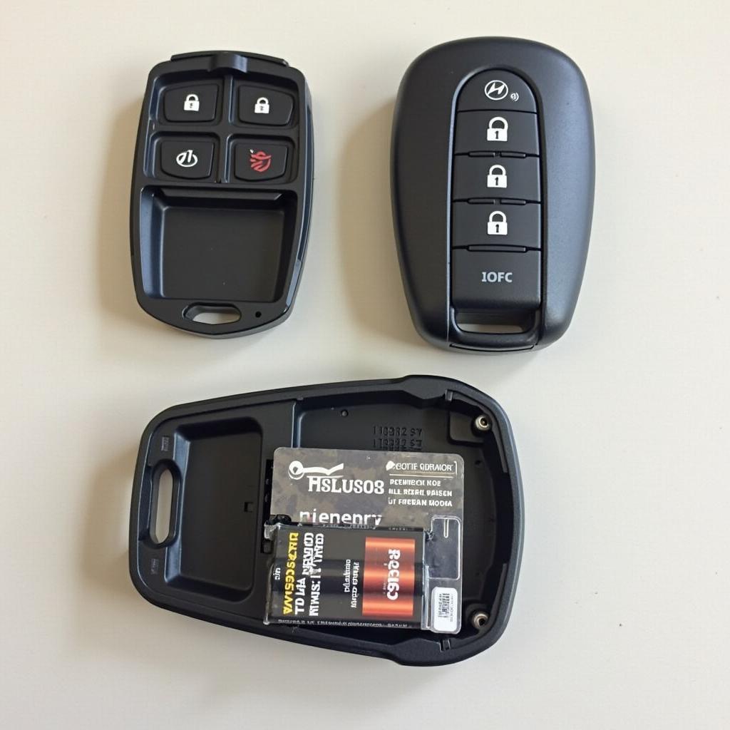 Opening the Battery Compartment of a Hyundai Sonata Key Fob