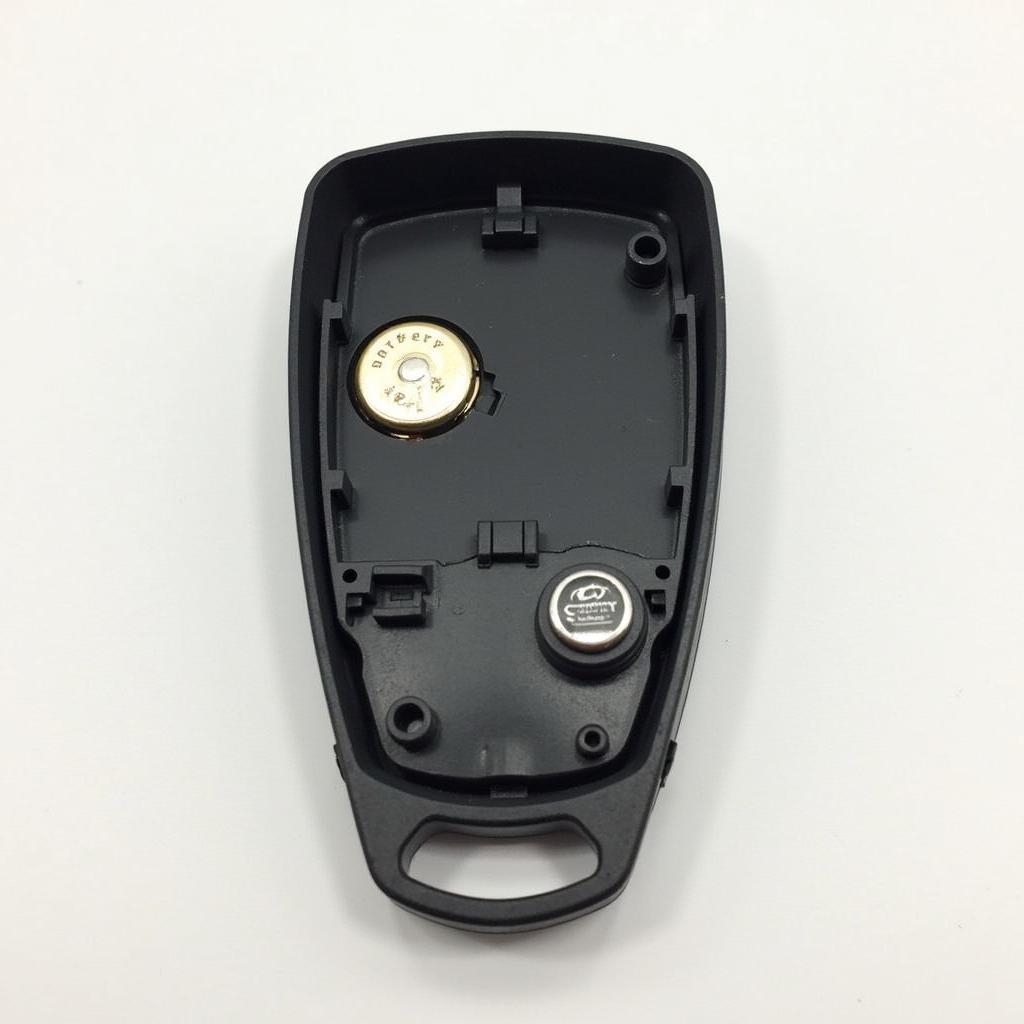 Open Hyundai Sonata Key Fob Showing Battery